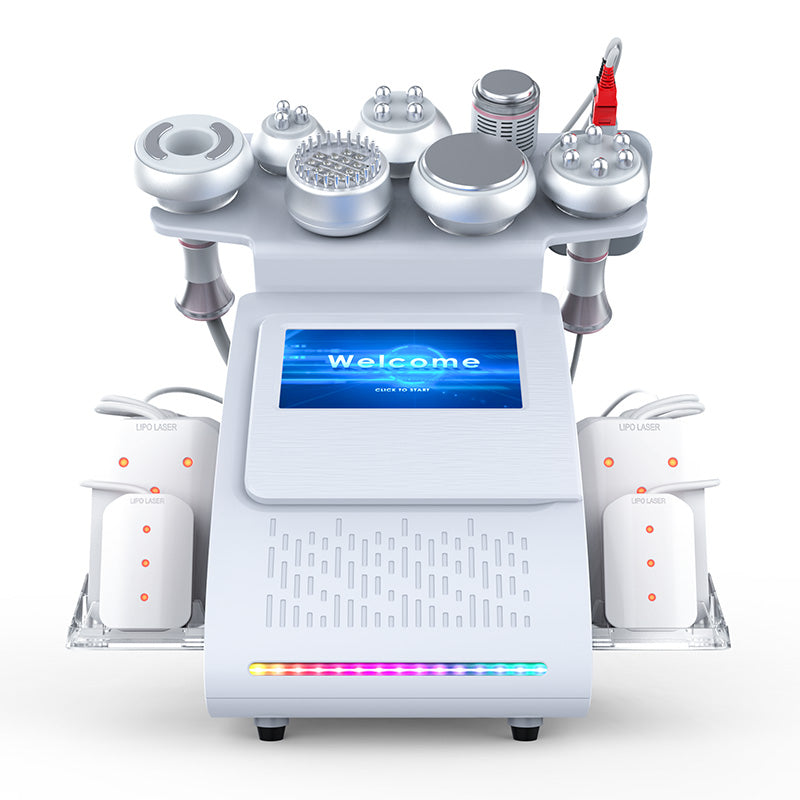 portable 9 IN 1 cavitation machine fat removal electrical Body shaping machine Lymphatic drainage cellulite reduction machine