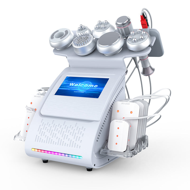 portable 9 IN 1 cavitation machine fat removal electrical Body shaping machine Lymphatic drainage cellulite reduction machine