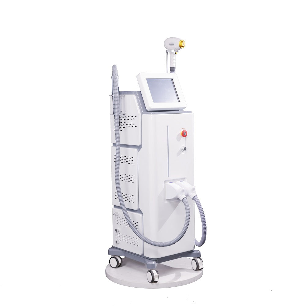 Triple Wavelength Diode Laser 808NM Titanium Ice New Standing Hair Removal Machine for Beauty Salon