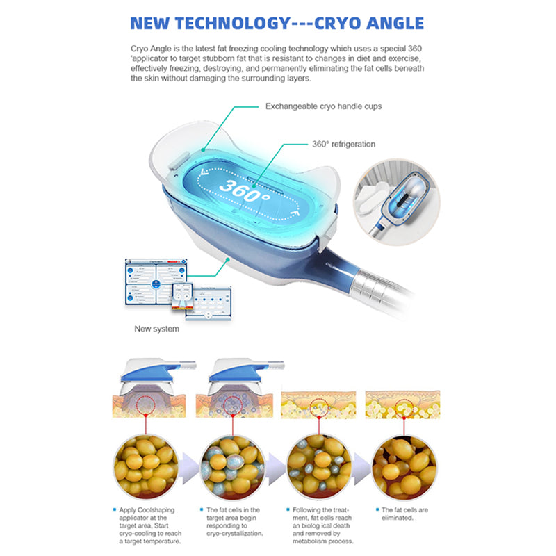 360 cryolipolysis 5 handles fat freezing machine