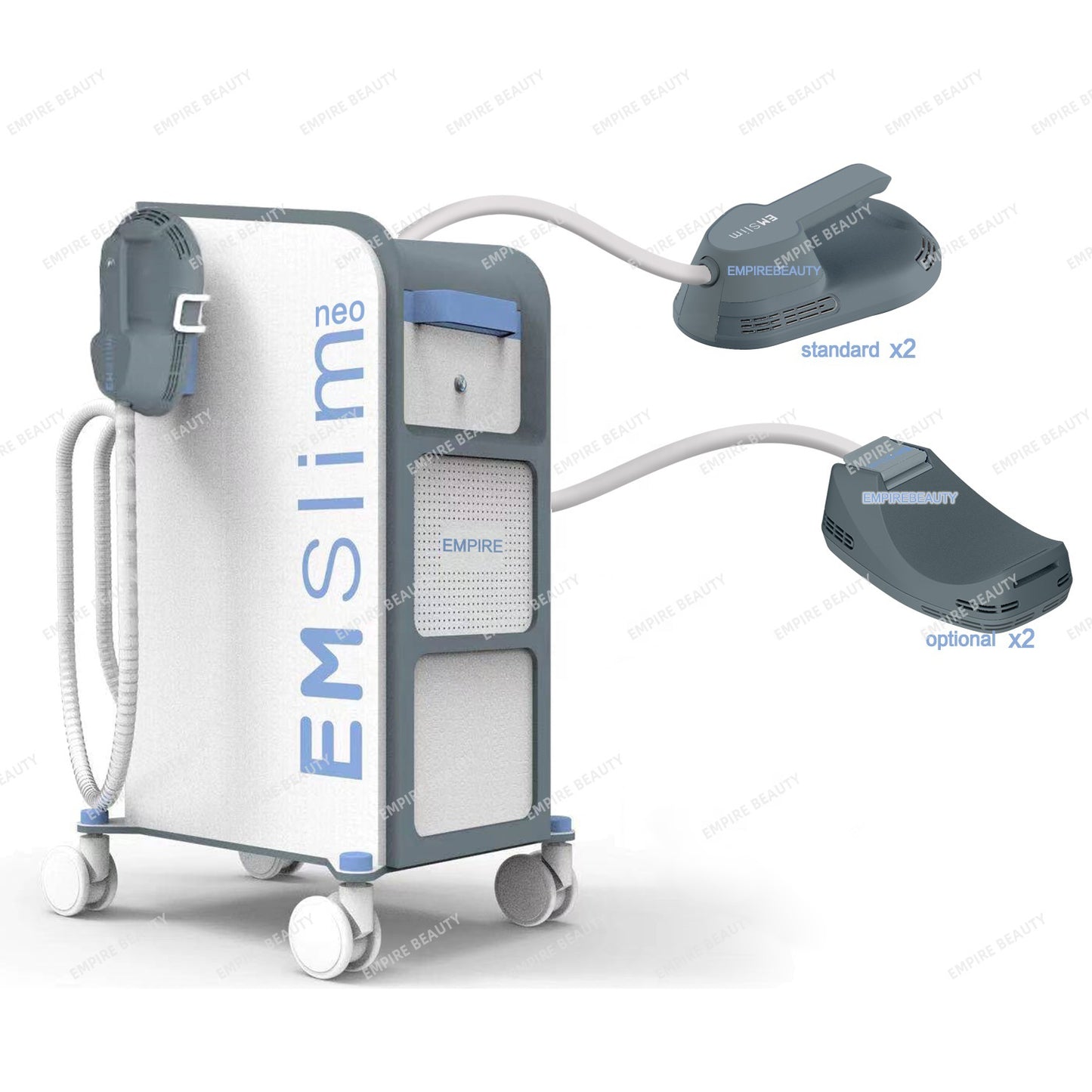 Ems Neo Fat Burning Muscle Building Body Sculpting Machine with 4 Handles for Belly Fat Reduction Butt Lifting