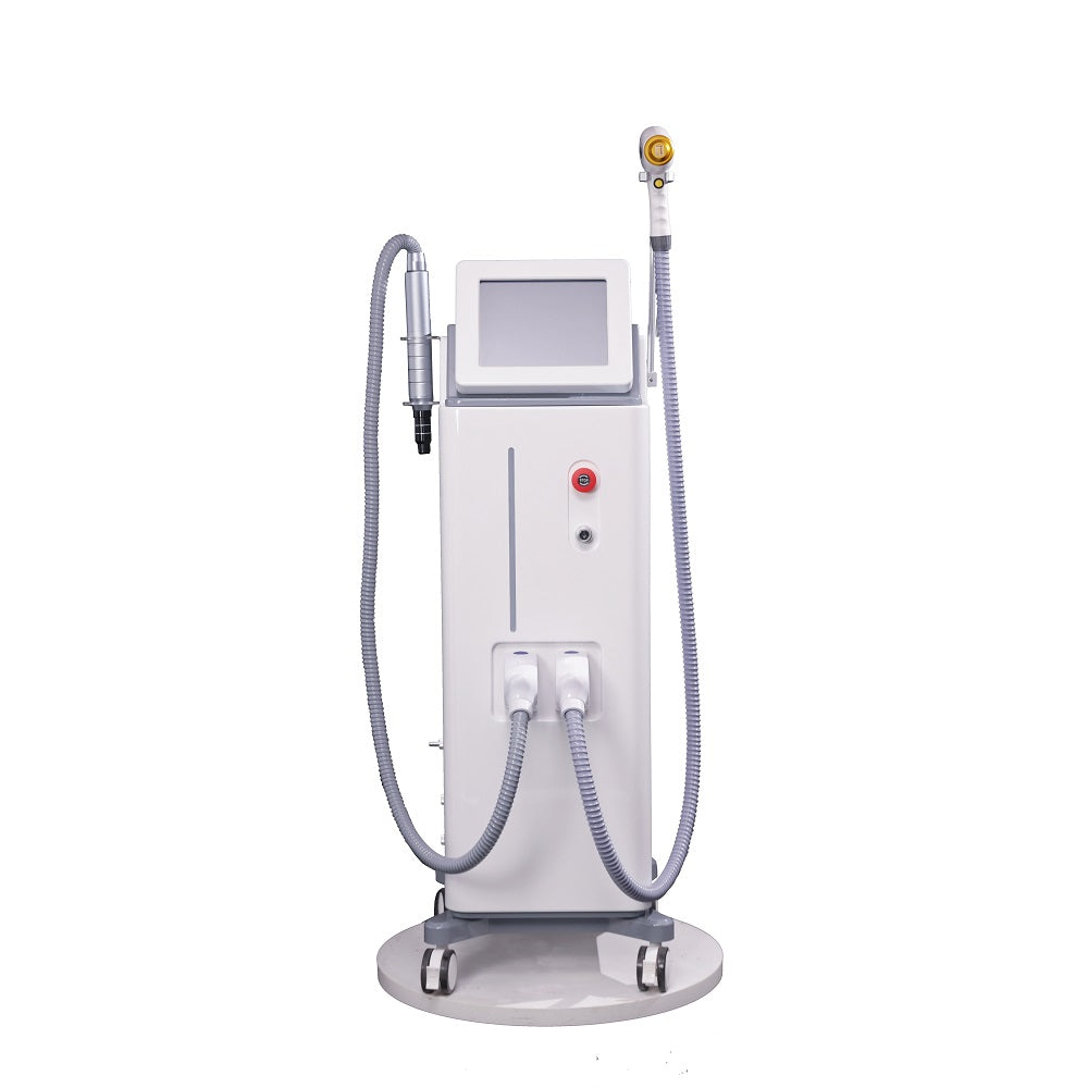 Triple Wavelength Diode Laser 808NM Titanium Ice New Standing Hair Removal Machine for Beauty Salon
