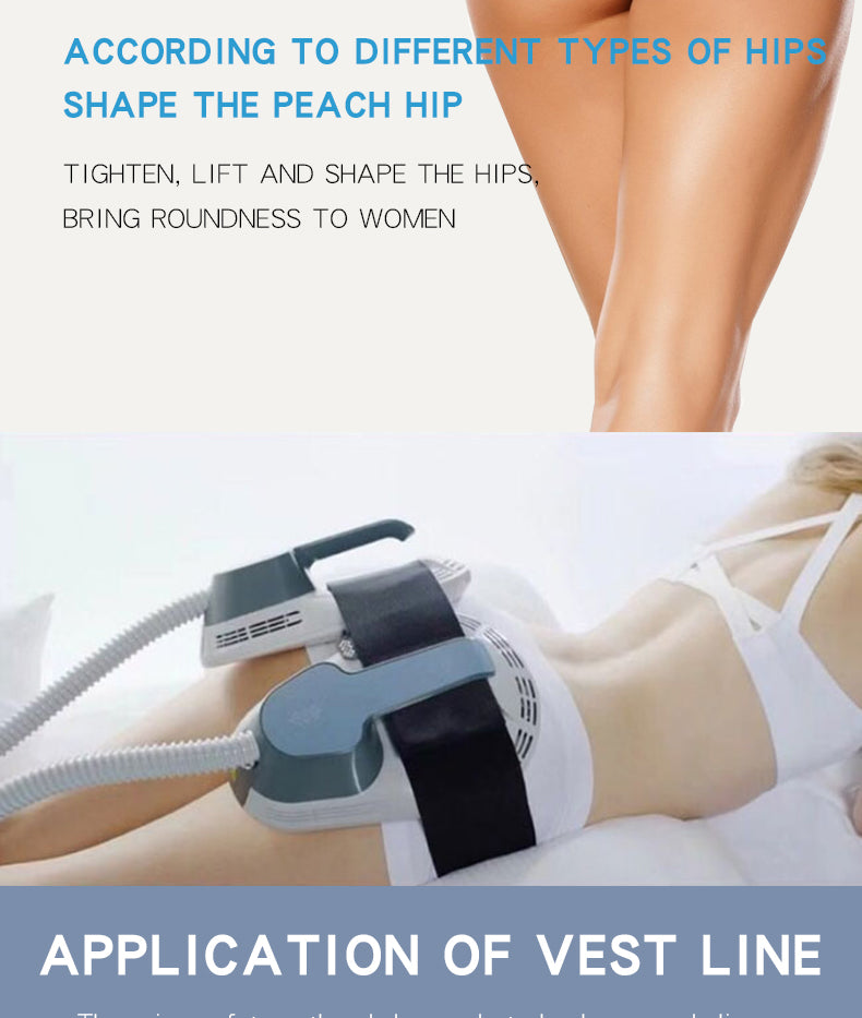 Ems Neo Fat Burning Muscle Building Body Sculpting Machine with 4 Handles for Belly Fat Reduction Butt Lifting