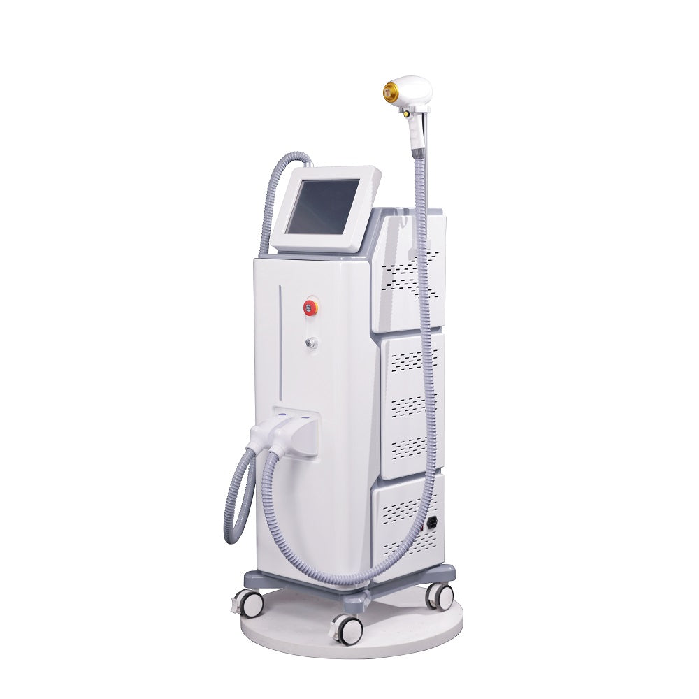 Triple Wavelength Diode Laser 808NM Titanium Ice New Standing Hair Removal Machine for Beauty Salon