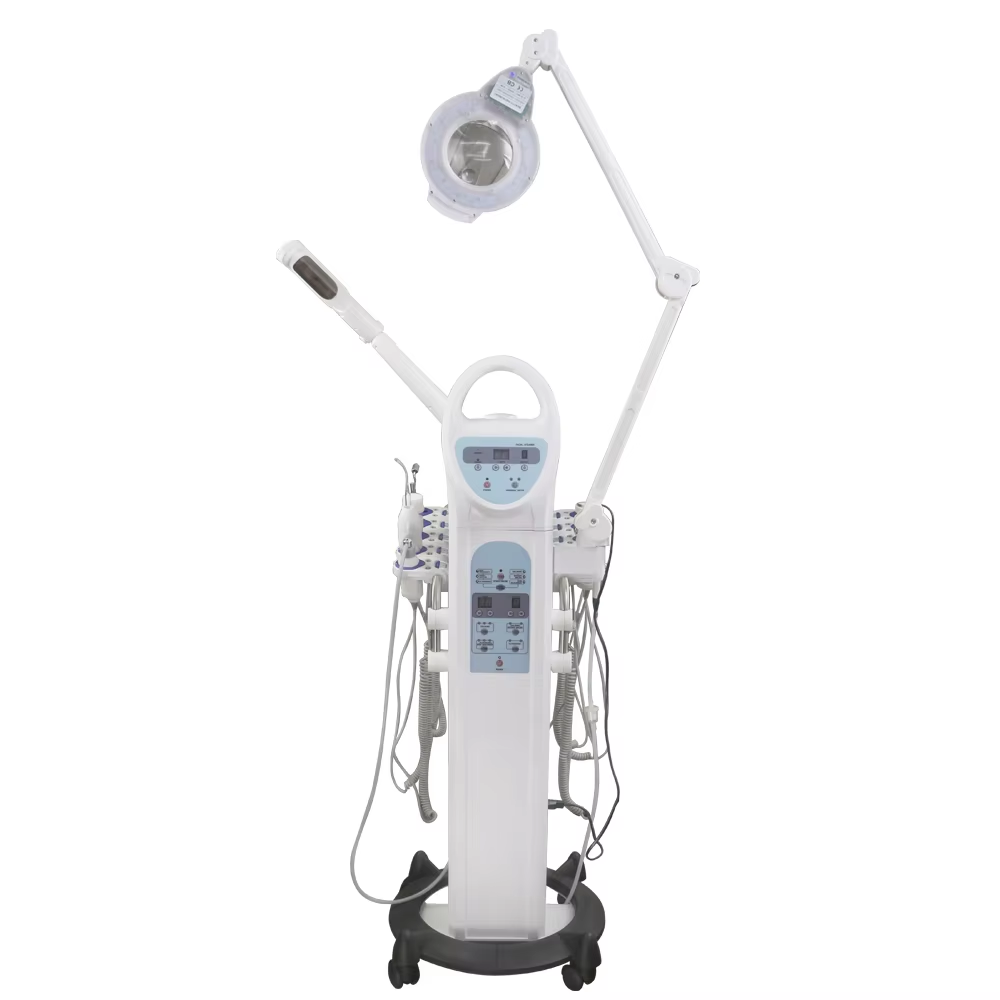 multi-functional 9 in 1 facial care beauty machine skin deep cleaning microcurrent facial steamer machine