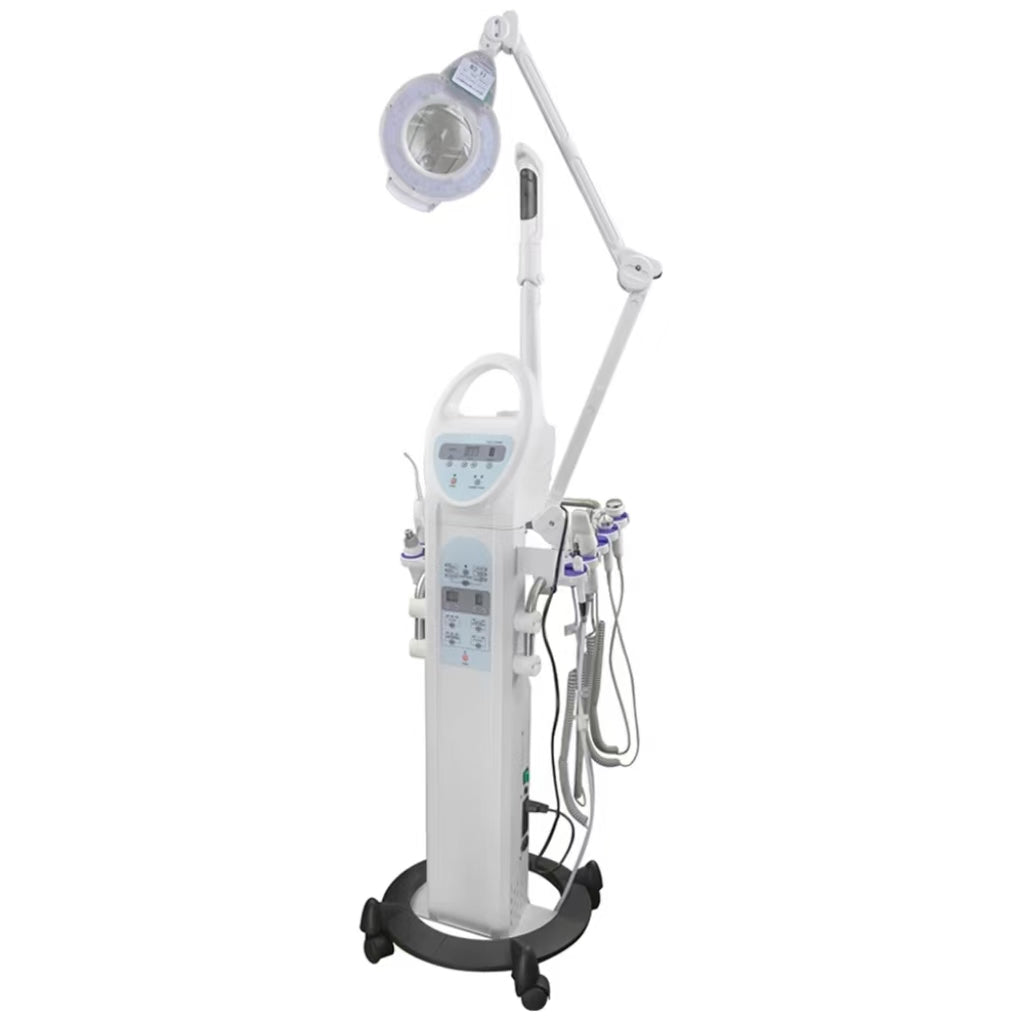 multi-functional 9 in 1 facial care beauty machine skin deep cleaning microcurrent facial steamer machine