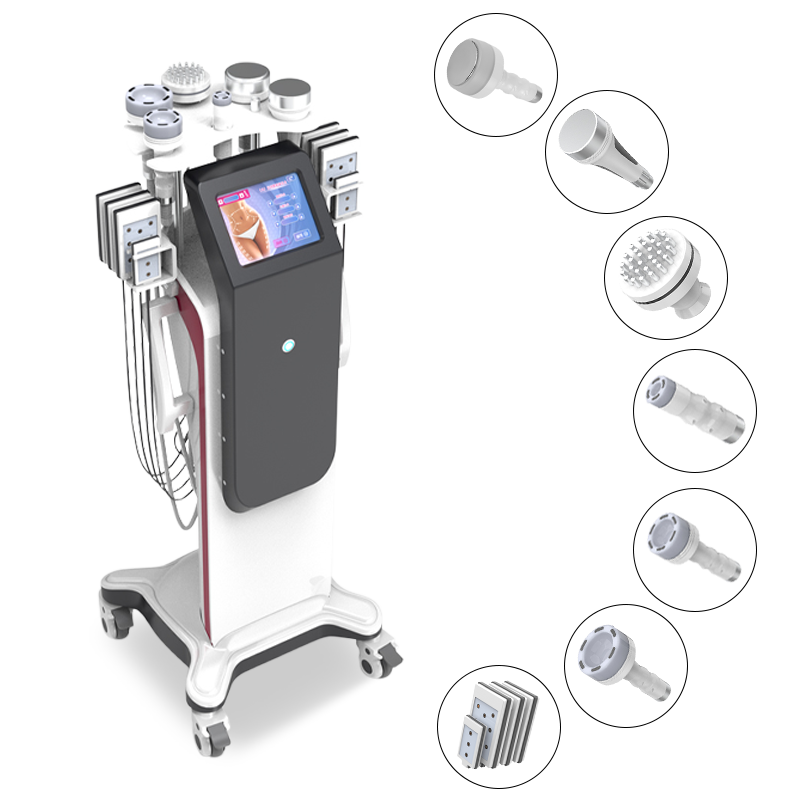 80K 7 in 1 Cavitation Vacuum Body Slimming Machine Cavitation Lipolaser Pads Fat Burning Cellulite Reduce Body Sculpting Machine