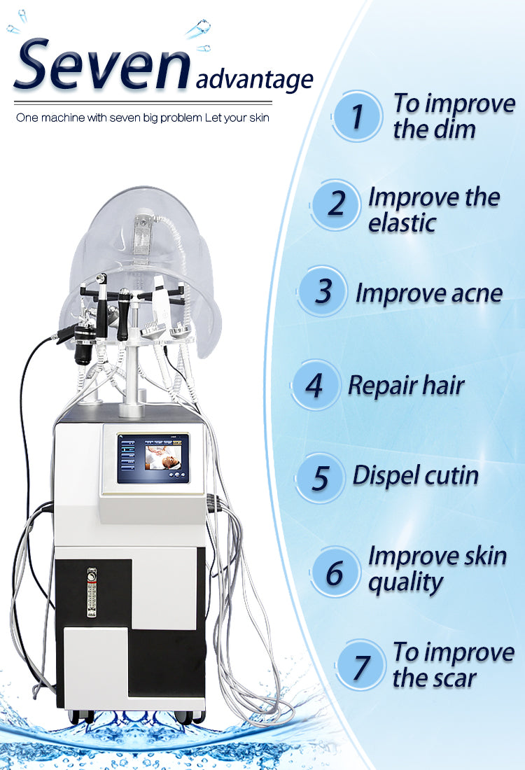 Newest Oxygene Jet Peel Hydrodermabrasion Facial Machine Skincare Oxygenated Facial Machine with Led Facial Masks