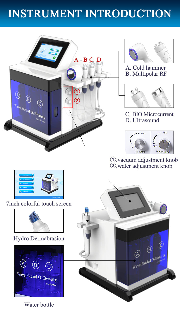 Hydro Beauty Facial Machines for face deep clean facial skin care beauty hydra equipment spa660