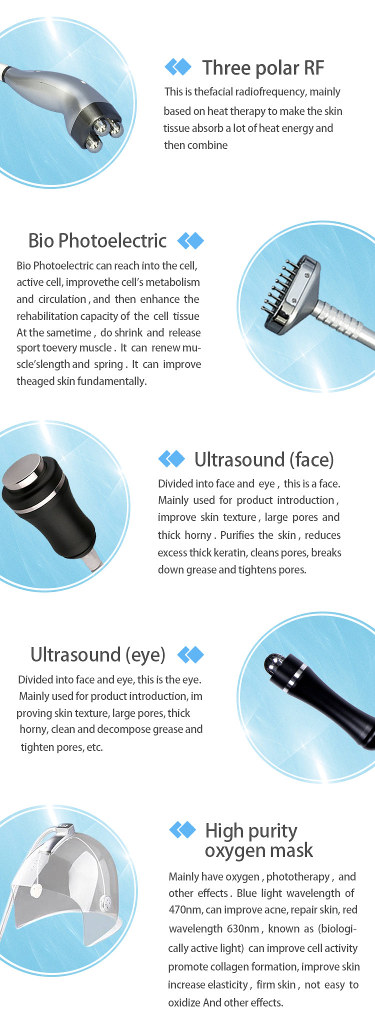 Newest Oxygene Jet Peel Hydrodermabrasion Facial Machine Skincare Oxygenated Facial Machine with Led Facial Masks