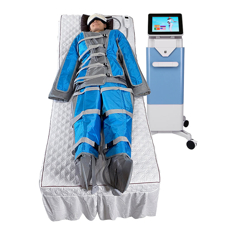 professional 3 in 1 pressure compression machine presoterapia 24 air bags leg full body massager detox pressotherapy lymphatic
