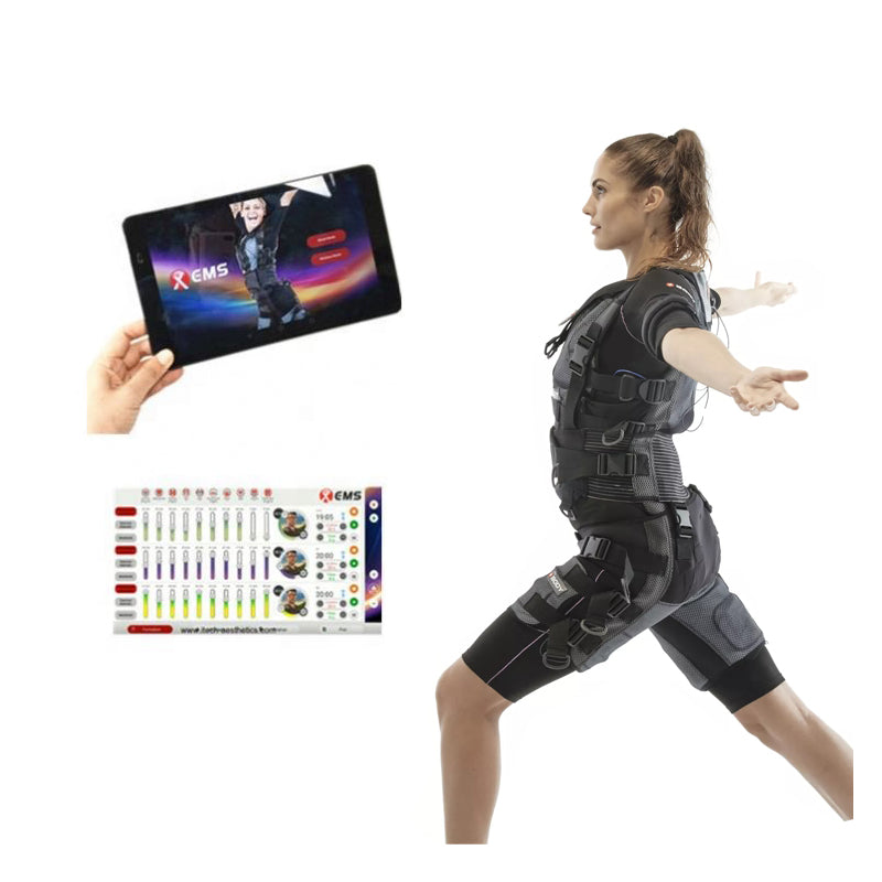 EMS Muscle Stimulator Fitness Suit Body Training Muscle Building Machine