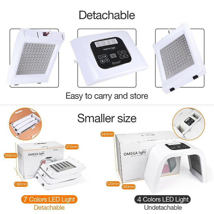 Portable PDT Desktop LED Facial Light Phototherapy Skin Care Device