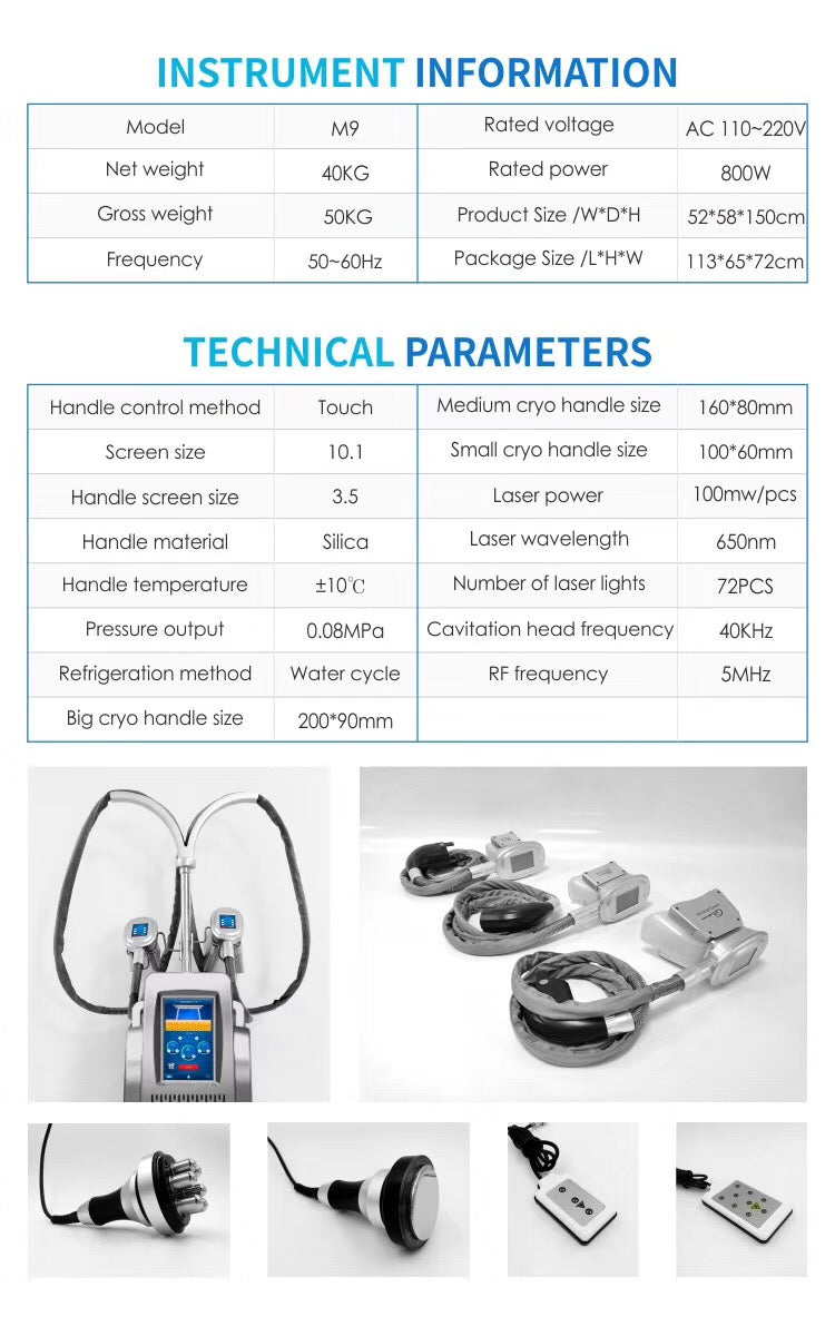 Vertical cryolipolysis 2 handles Weight Loss machine