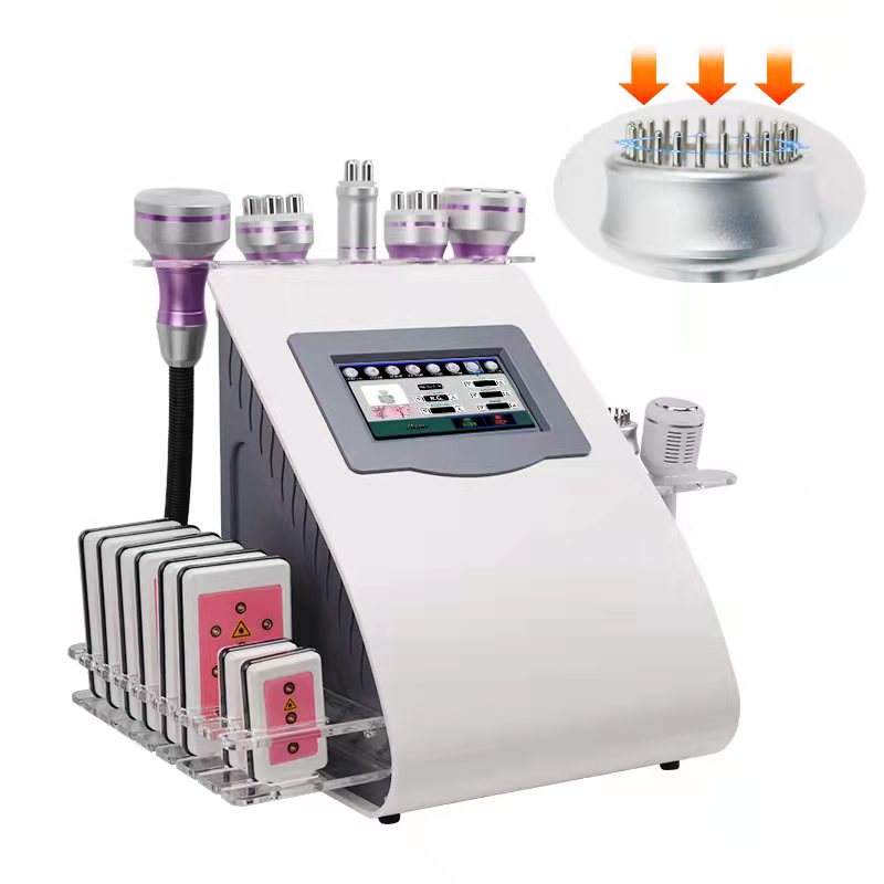 Factory price 8 IN 1 Lipolaser Rf Ultrasonic 40K Vacuum Cavitation System Slimming Beauty Machine