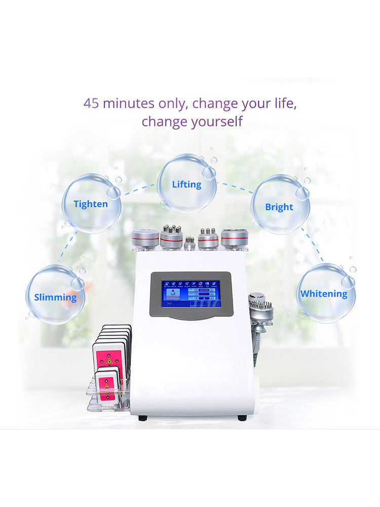 Factory price 8 IN 1 Lipolaser Rf Ultrasonic 40K Vacuum Cavitation System Slimming Beauty Machine