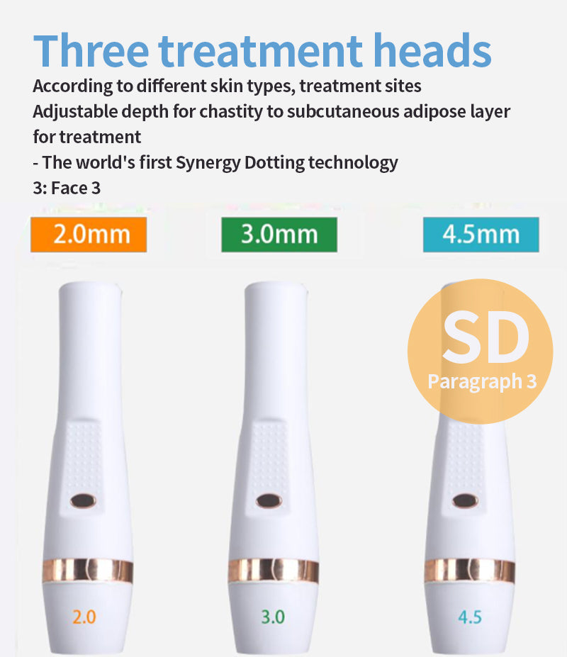 Double handle Peninsula Ultrasonix Precise Anti-aging 2 healing heads RF Decives