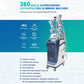 Vertical 360 degree 5 handles cryolipolysis machine