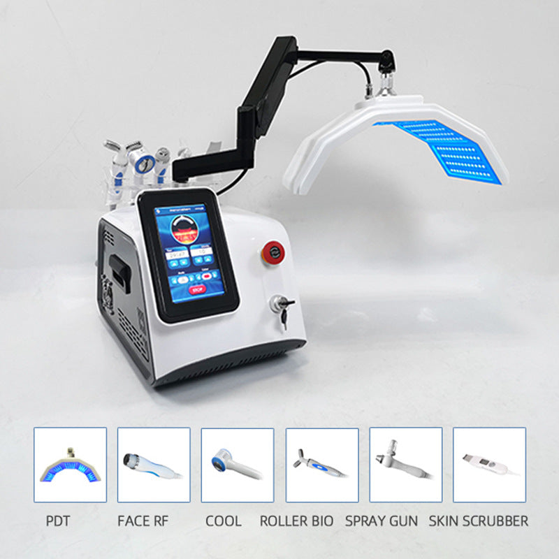 New 6 In 1 Facial Skin Whitening Rejuvenation Tightening Care 7 Colors Pdt Led Photon Light Therapy Machine for sale