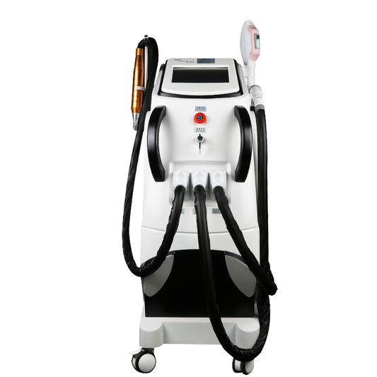 Newest 3in1 Vertical Nd Yag Permanent OPT Hair Removal Laser Machine