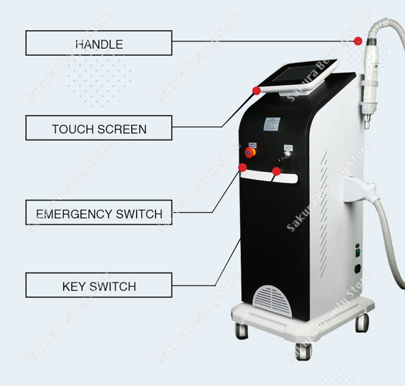 Vertical Non-Invasive Picosecond Laser Tattoo Removal  Machine