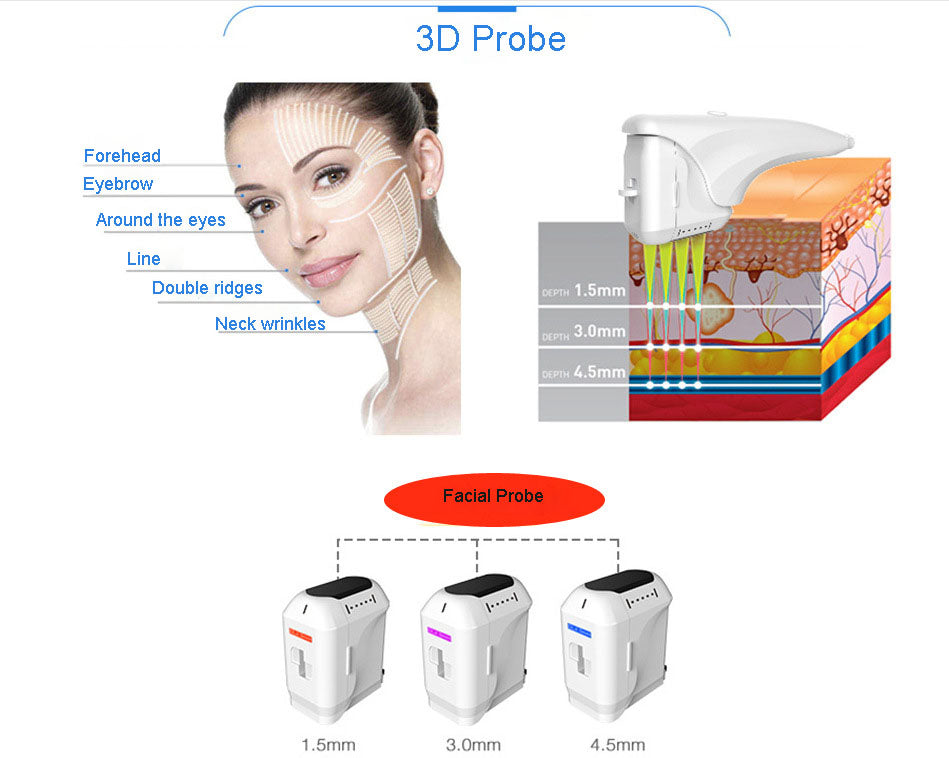 2 in 1 6D HIFU Body Face Lifting And liposonix Head Device