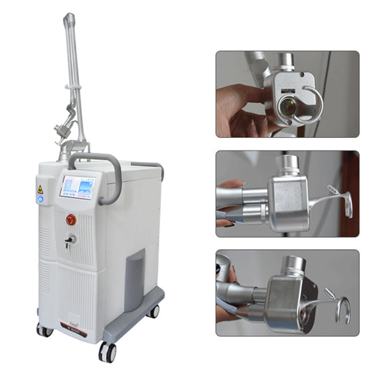 Co2 Fractional Laser Machine With Hammer Glass Tube Hot Sale Skin Rejuvenation Acne Treatment Skin Whitening Device