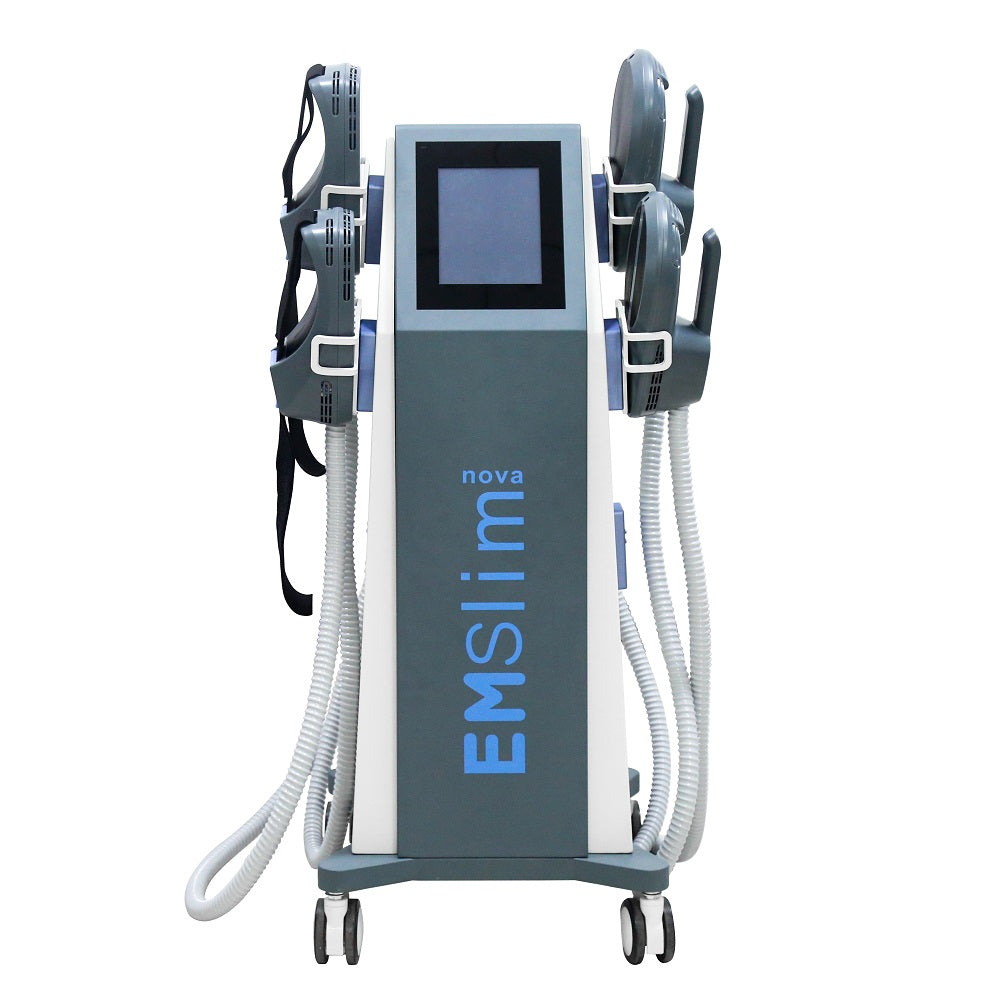 4 Handles Ems Muscle Building Body Sculpting Machine Belly Fat Reduction Machine