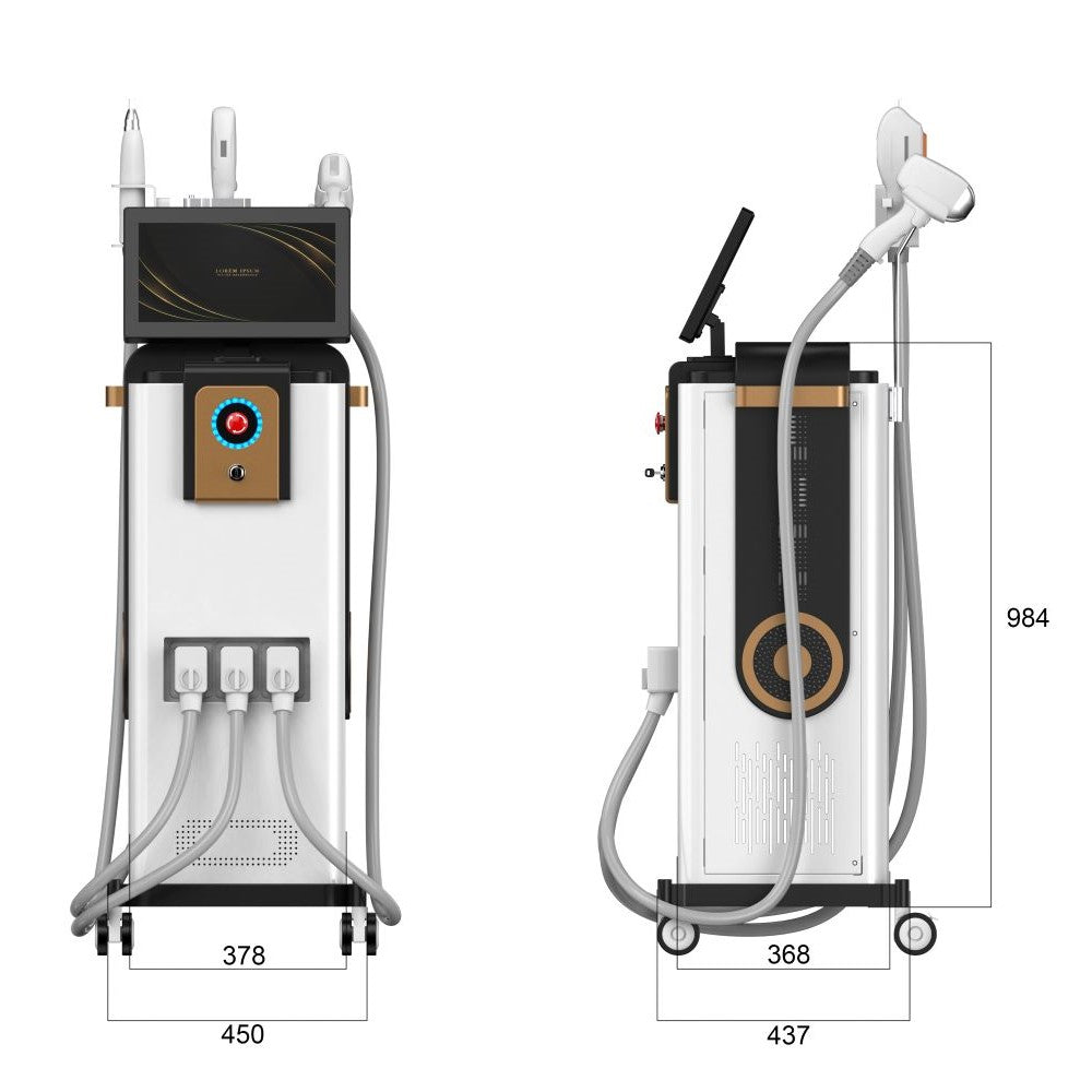 2025 Newest 2000w Professional Diode Laser Permanent Hair Removal Permanent Painless 755 808 940 1064 2 Handles Certificate