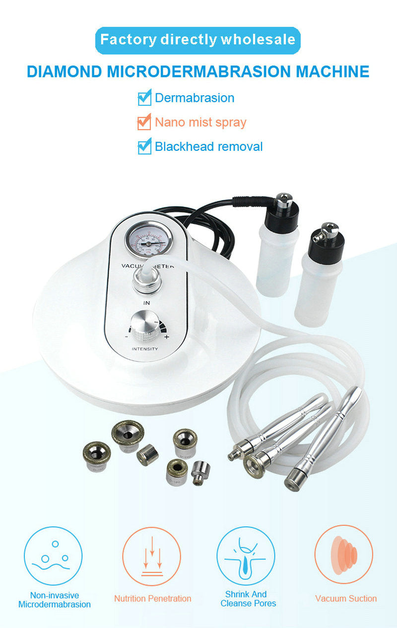 3 in 1 Diamond Microdermabrasion SPA Skin Rejuvenation Exfoliating Salon Beauty Equipment