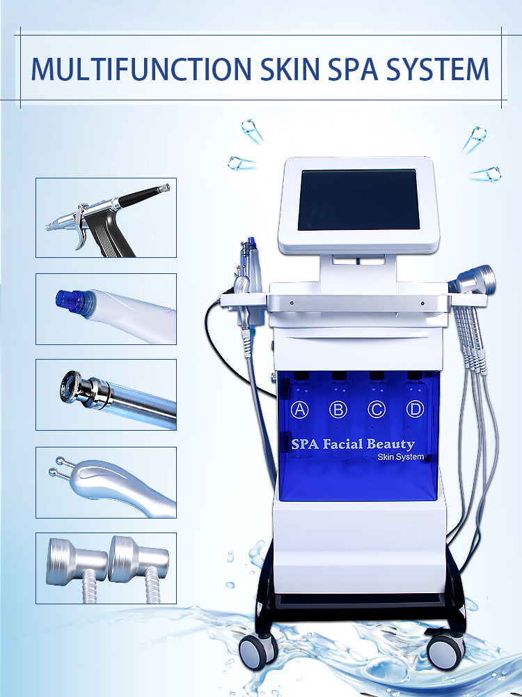 Multifunctional Facial Deep Care Oxygen Jet PDT Light Hydro Dermabrasion Beauty Machine