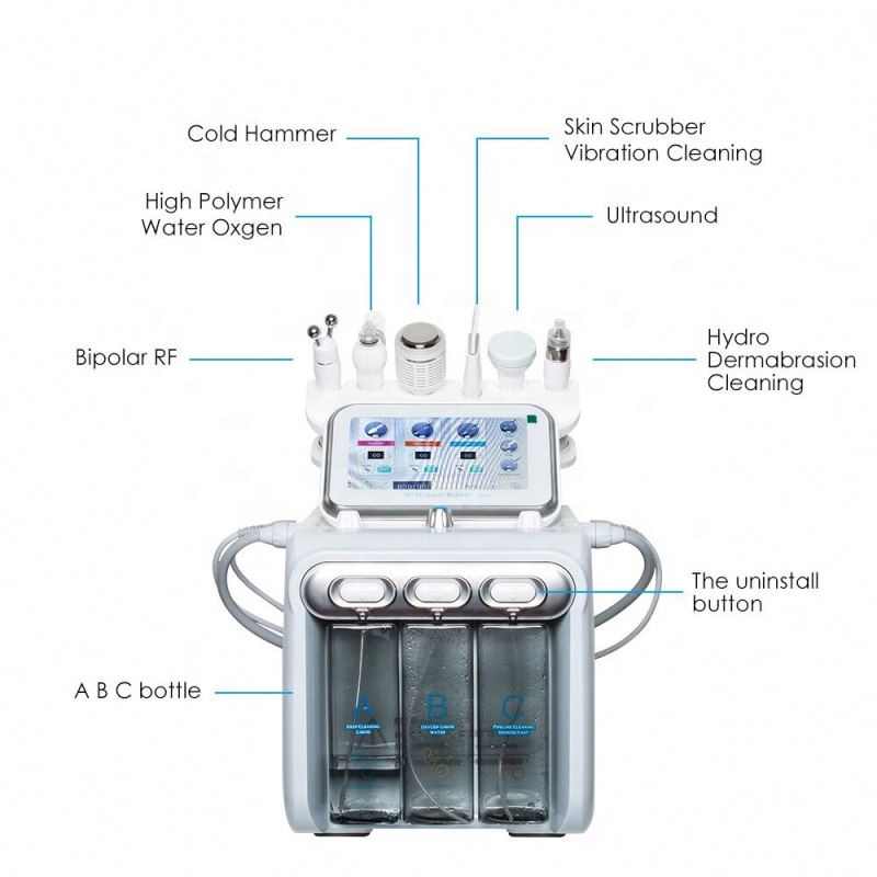 Hot selling H2O2 Deep cleaning Hydra Dermabrasion Aqua Oxygen Jet Microdermabrasion Facial Peeling Machine