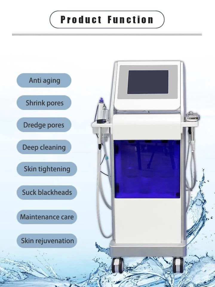 Professional face beauty equipment 9 in 1 hydro dermabrasion machine deep cleaning beauty device