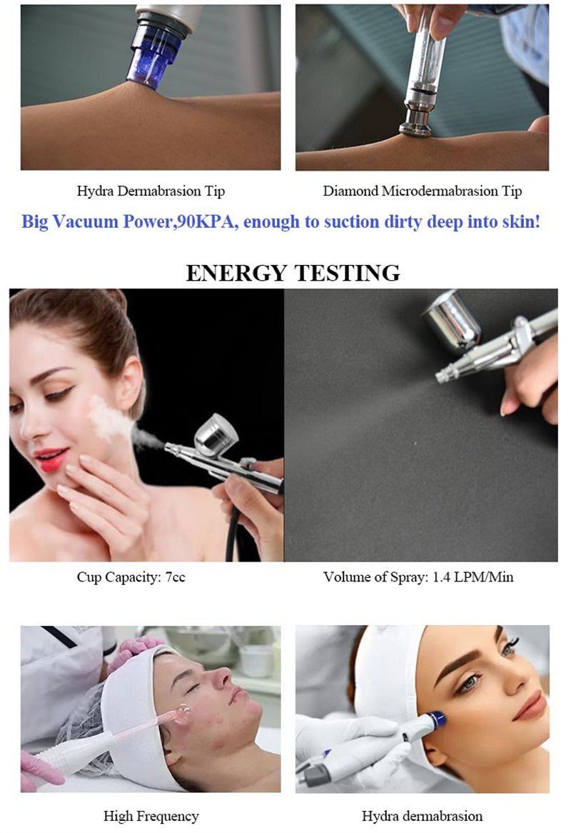 2023 multifunctional Hydro Water 14 in 1 Oxygen Jet Peel Facial Beauty deeping Clean Skin Device