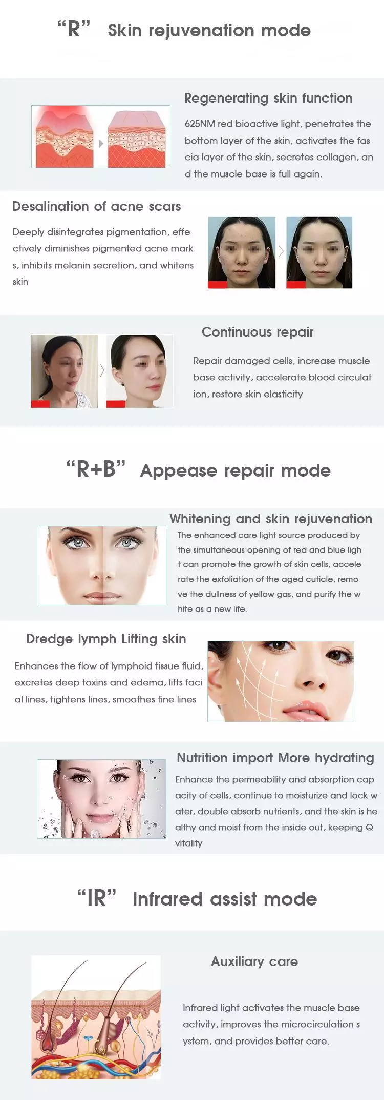 7 Color PDT LED Photon Light Therapy Lamp Facial Body Beauty SPA PDT Skin Tighten Rejuvenation Wrinkle Remover Acne Device