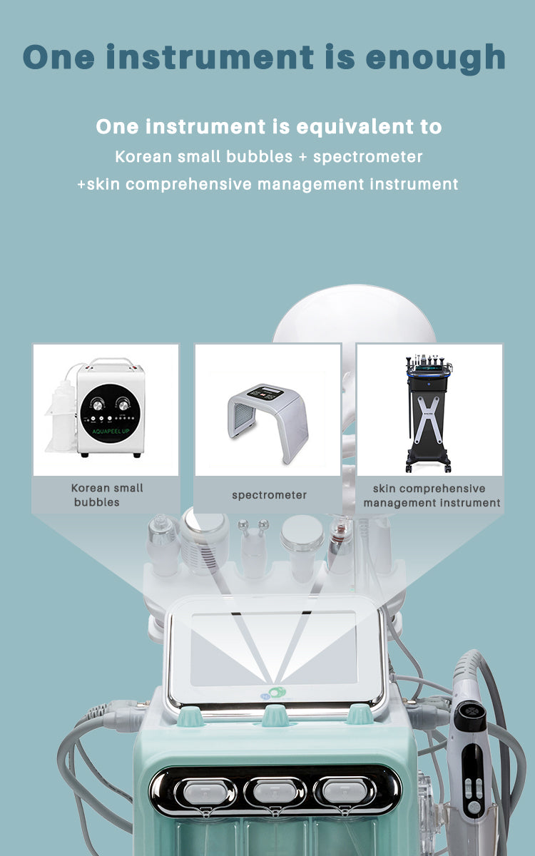 8 in 1 Hydrogen water Dermabrasion Oxgen jet Peel Diamond Oxygen facial machine microcurrent machine salon equipment