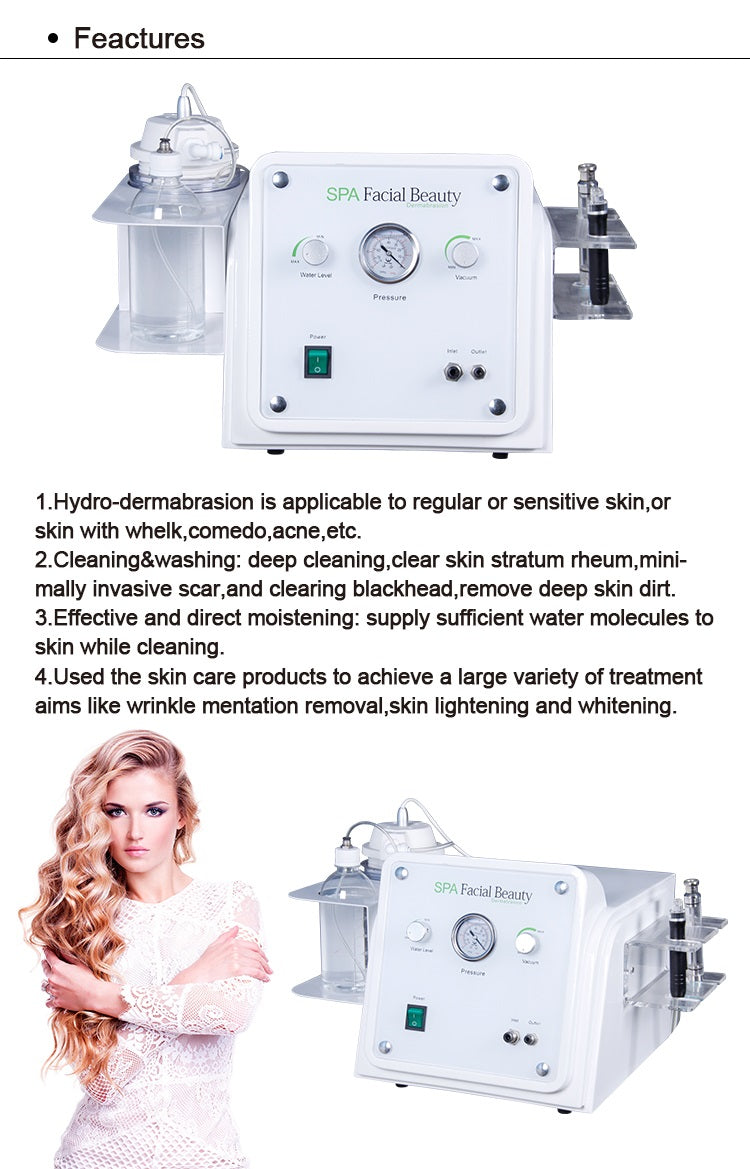 Diamond Dermabrasion Machine Skin Scrubber H2O2 Aqua Peeling Facial Machine Multifunction Hydro Dermabrasion Facial Device