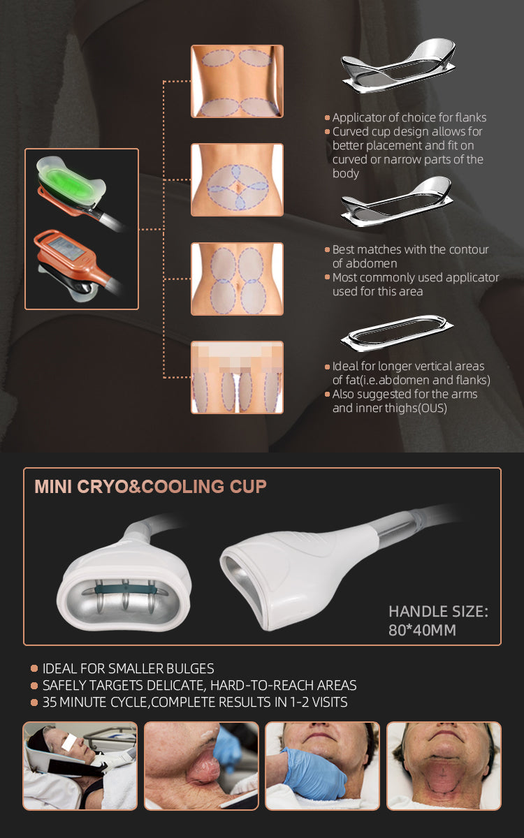 360 degree Silicone Fat removal double chin body sculpting Cryo therapy membrane lipo Slimming Machine