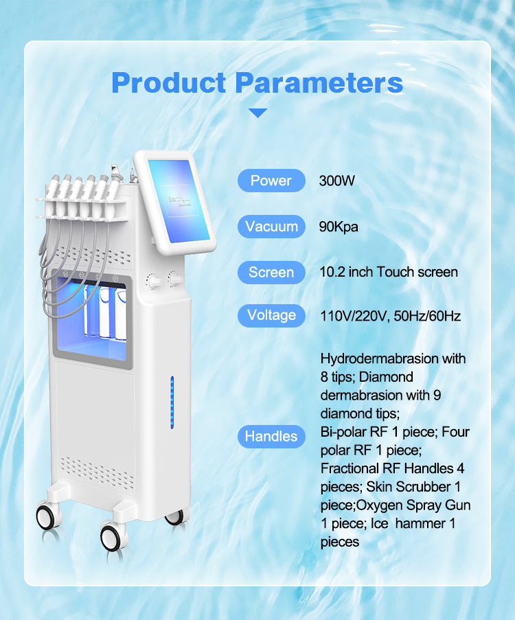 Hot Selling SPA-M39 Remover Vacuum Hydra Microdermabrasion Machine Oxygen Skin Tighten Oxygen Therapy Facial Machine