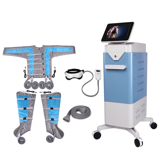 professional 3 in 1 pressure compression machine presoterapia 24 air bags leg full body massager detox pressotherapy lymphatic