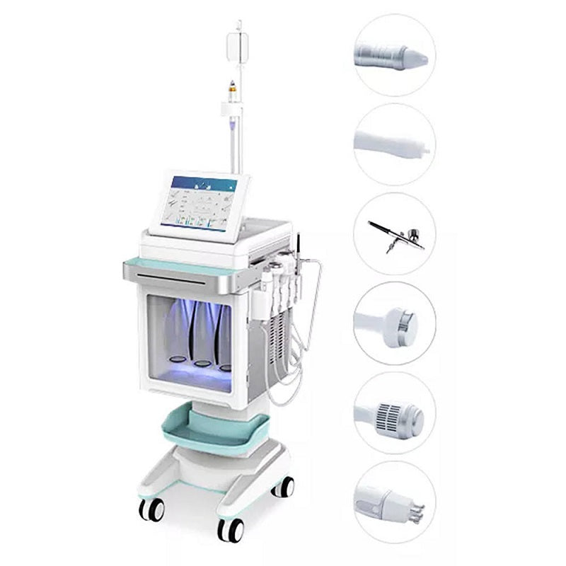 Vertical 6 in 1 Aqua Facial Cleaning Hydra micro dermabrasion professional beauty facial microdermabrasion machine