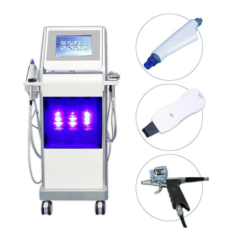 Professional face beauty equipment 9 in 1 hydro dermabrasion machine deep cleaning beauty device