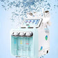 6 In 1 Oxygen Small Bubble Aqua Facial Peel H2O2 RF Face Lifting Skin Tightening Ultrasonic Beauty Machine
