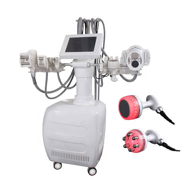 V10 body slimming machine double 40K cavitation infrared light RF bio vacuum roller machine for fat reduction