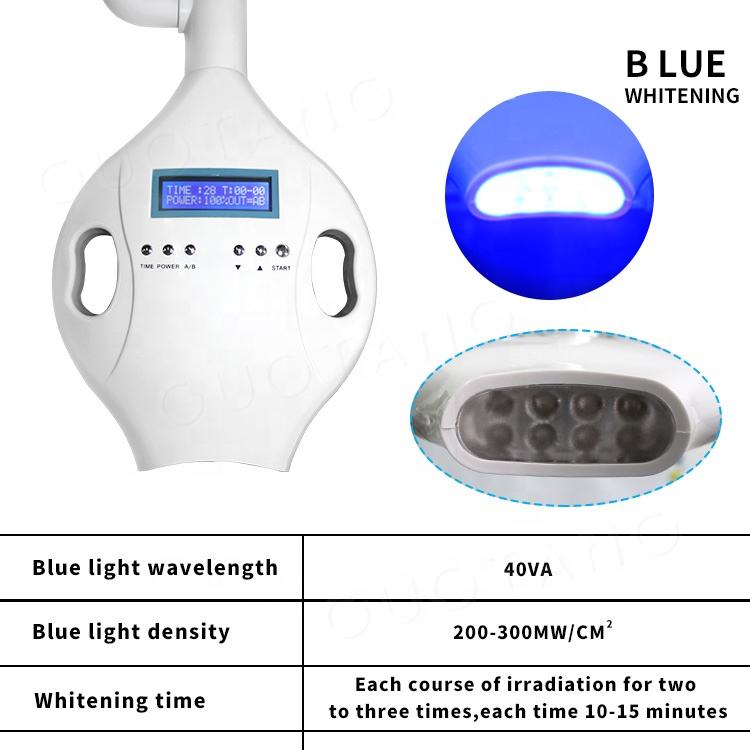 Blue LED Teeth Whitening Accelerator UV Light Dental Laser Lamp Light Tool Tooth Cosmetic