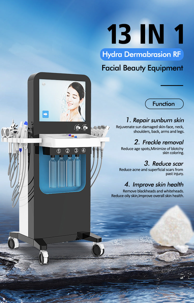 13 in 1 Hydro Dermabrasion RF Facial Beauty Equipment