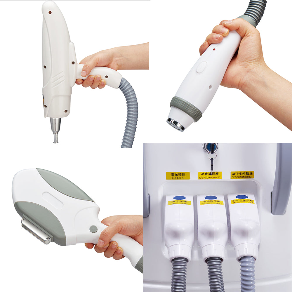 3 In 1 Elight Ipl Opt Rf Nd Yag Laser Tattoo Removal Hair Removal Machine