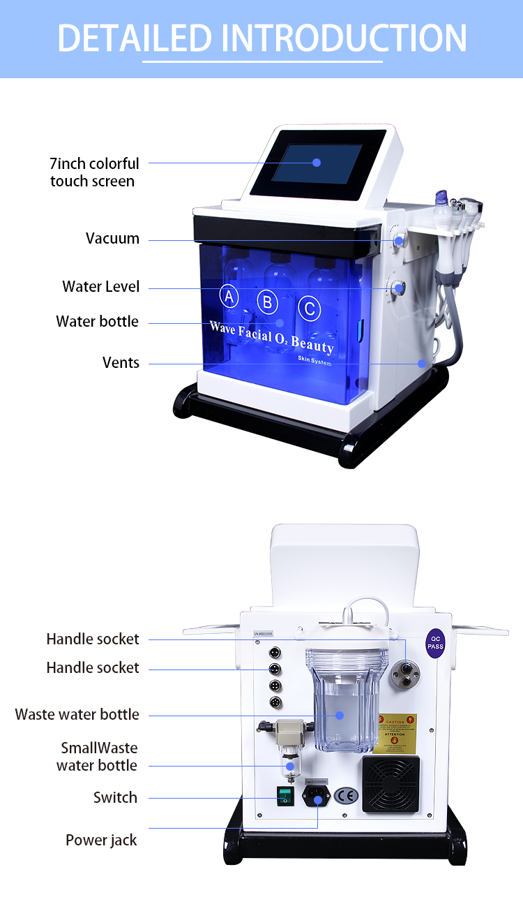 Spa660 Ultrasonic Hydrating Facial Microdermabrasion Machine Skin Care Machine