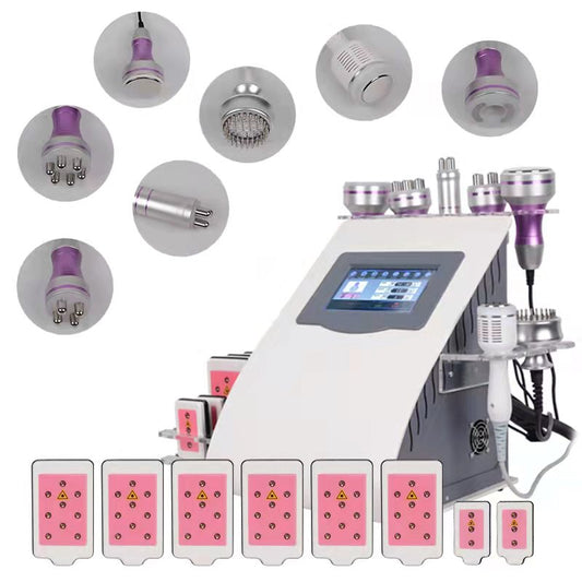 Factory price 8 IN 1 Lipolaser Rf Ultrasonic 40K Vacuum Cavitation System Slimming Beauty Machine