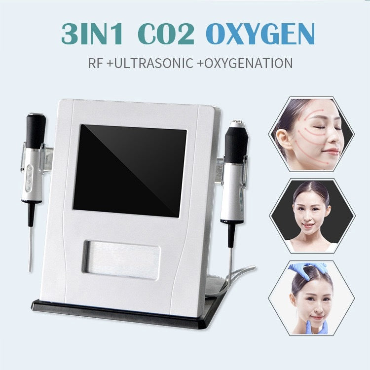 2 in 1 super ultrasound exfoliation infusion oxygen beauty machine